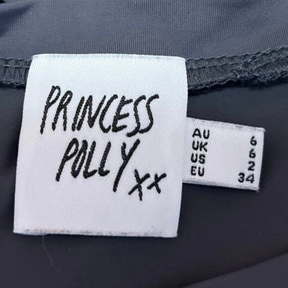 Princess Polly Arnim Gray Crewneck Long Sleeve Slim Pullover Tee T-shirt Top 2 - Picture 10 of 12